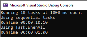 Side by side comparison of sequential vs concurrent tasks.
